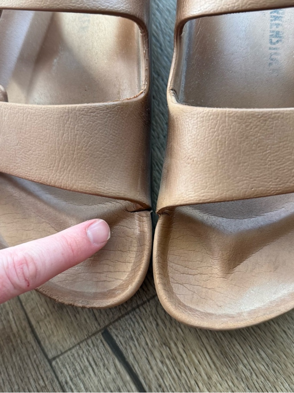 Birkenstock Eva Arizona copper metallic 41 rubber men 8/8.5 women 10/10.5 READ - Picture 4 of 10